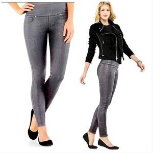 Spanx Solace Pewter Wax Denim Leggings